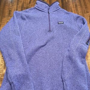 Women’s Large Purple Patagonia 1/4 Zip Pullover Size Large